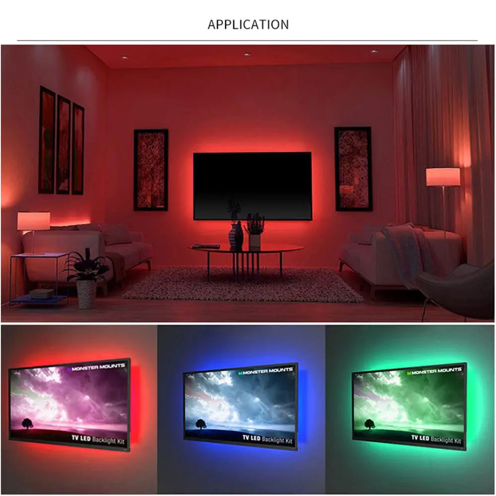 Светодиодная ленсветильник RGB 2835 с поддержкой Bluetooth 5 в постоянного
