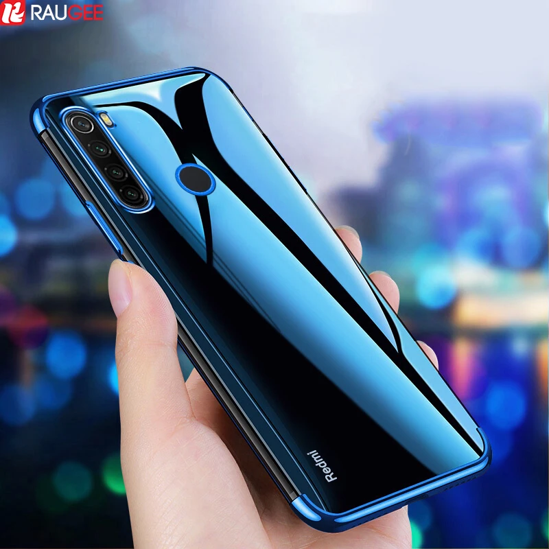 Чехол для телефона Redmi Note 8 T противоударный прозрачный силиконовый чехол бампер