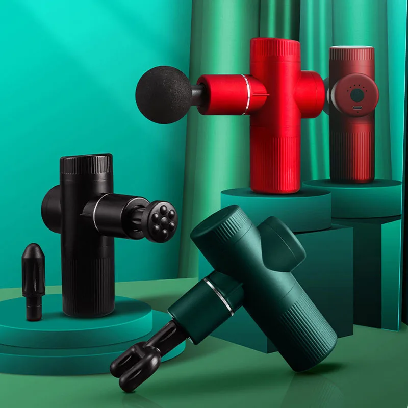 Электрический массажный пистолет для похудения расслабление мышц тела ног плеч