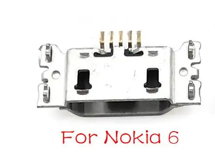 2 шт./лот разъем Micro Usb зарядный порт для Nokia 3 6 7 Plus 8 6,1 7,1 5,1 Plus X5 X6 X7 запасные части - Цвет: For Nokia 6