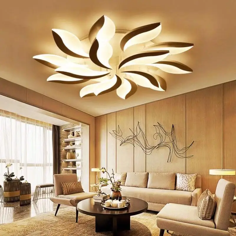 Hot Acrylic Modern Led chandelier For Living Study Room Bedroom lampe plafond avize Indoor Ceiling chandeliers 90-260V