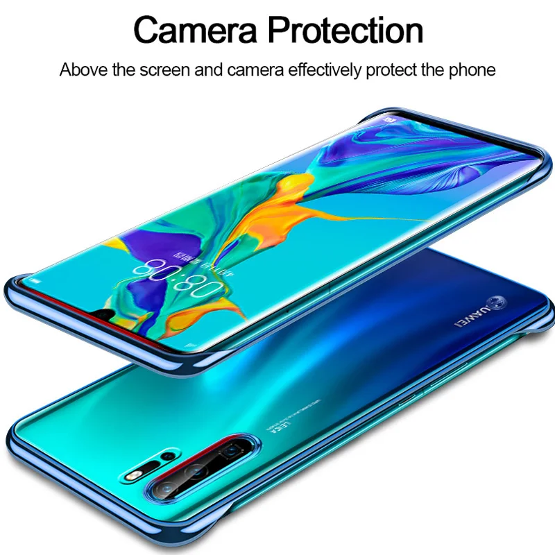 Для huawei P30 P20 Pro mate 20 Pro Honor 20 Pro 9X mate 20 Pro прозрачный Бескаркасный чехол с кольцом против падения Nova 5 5i Твердый Чехол