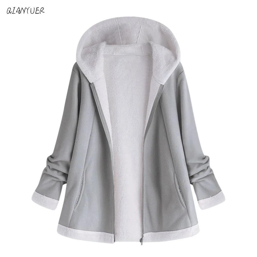 Женская Осенняя куртка модная зимняя теплая однотонная с карманами на молнии