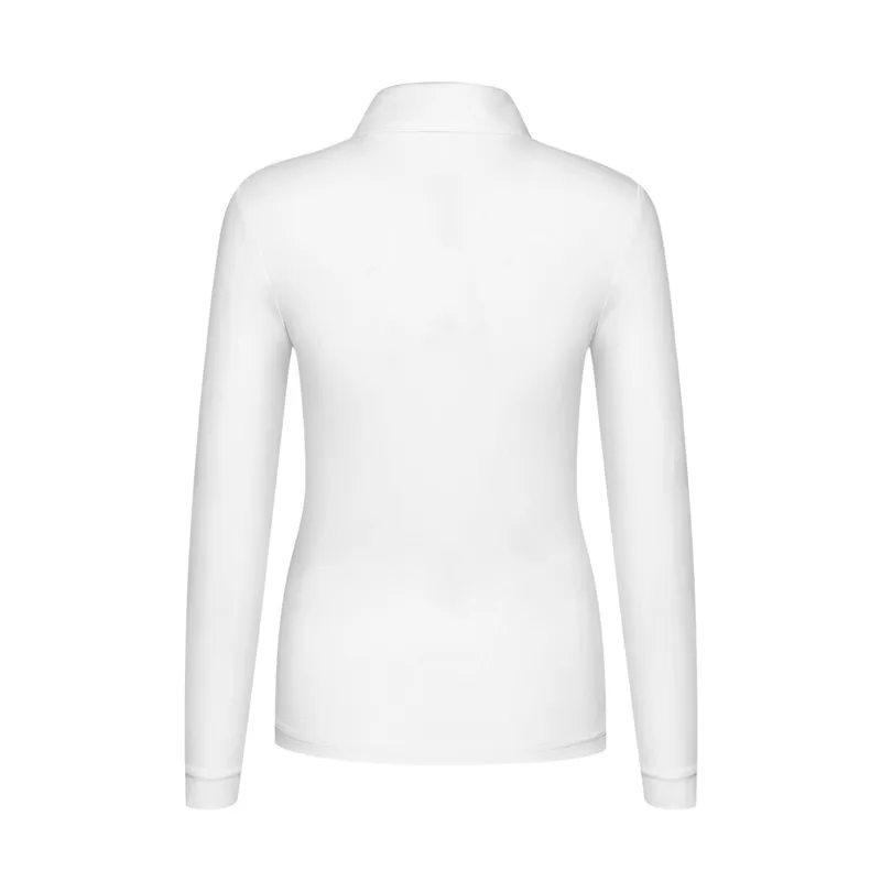 Q Женская Спортивная одежда для гольфа с длинным рукавом дышащая теплая футболка