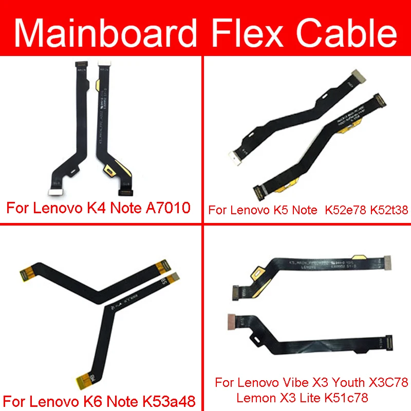 Гибкий кабель для материнской платы Lenovo Vibe Lemon X3 Lite X3C78 K51c78 K4 K5 K6 Note A7010 K52e78