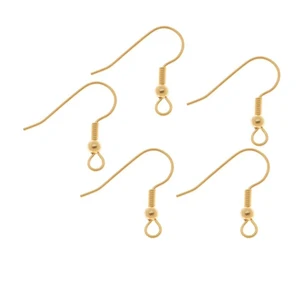 Застежки-крючки для сережек, из нержавеющей стали, 40 шт.лот