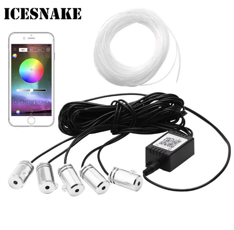 Светодиодная гибкая неоновая ленсветильник 6 метров управление через приложение