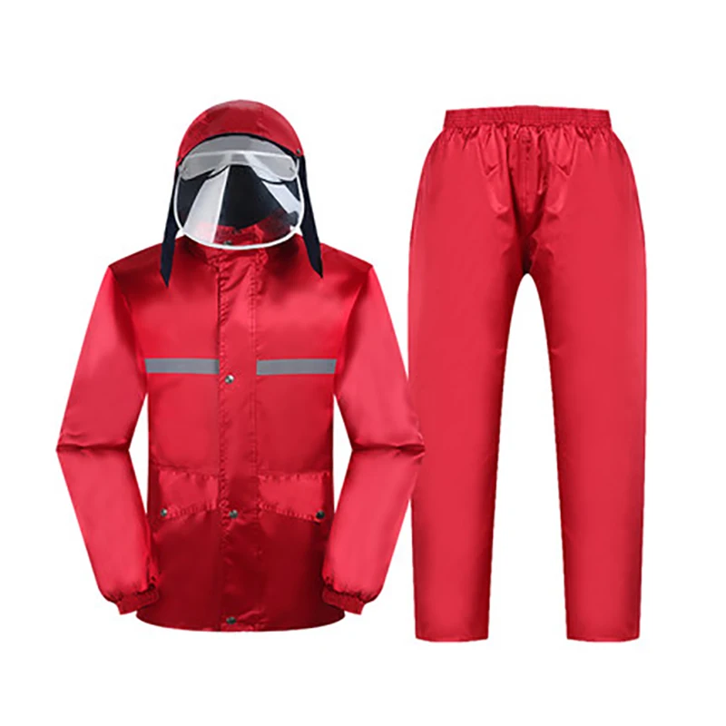 Мужские дождевики водонепроницаемые походные куртки брюки комплекты