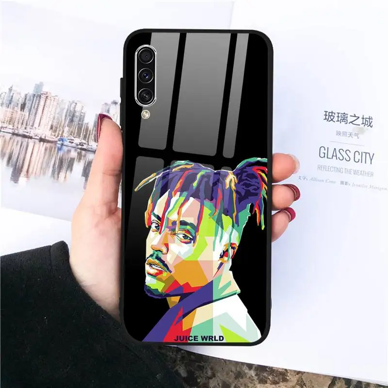 

juicewrld Phone Case Tempered glass For Samsung S6 S7 edge S8 S9 plus A7 2018