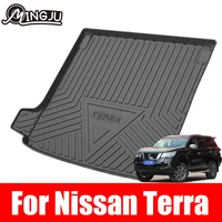 for nissan terra 2018 2019 2020 durable boot carpets washable trunk storage mat rollable back box cushion easy mounting protect