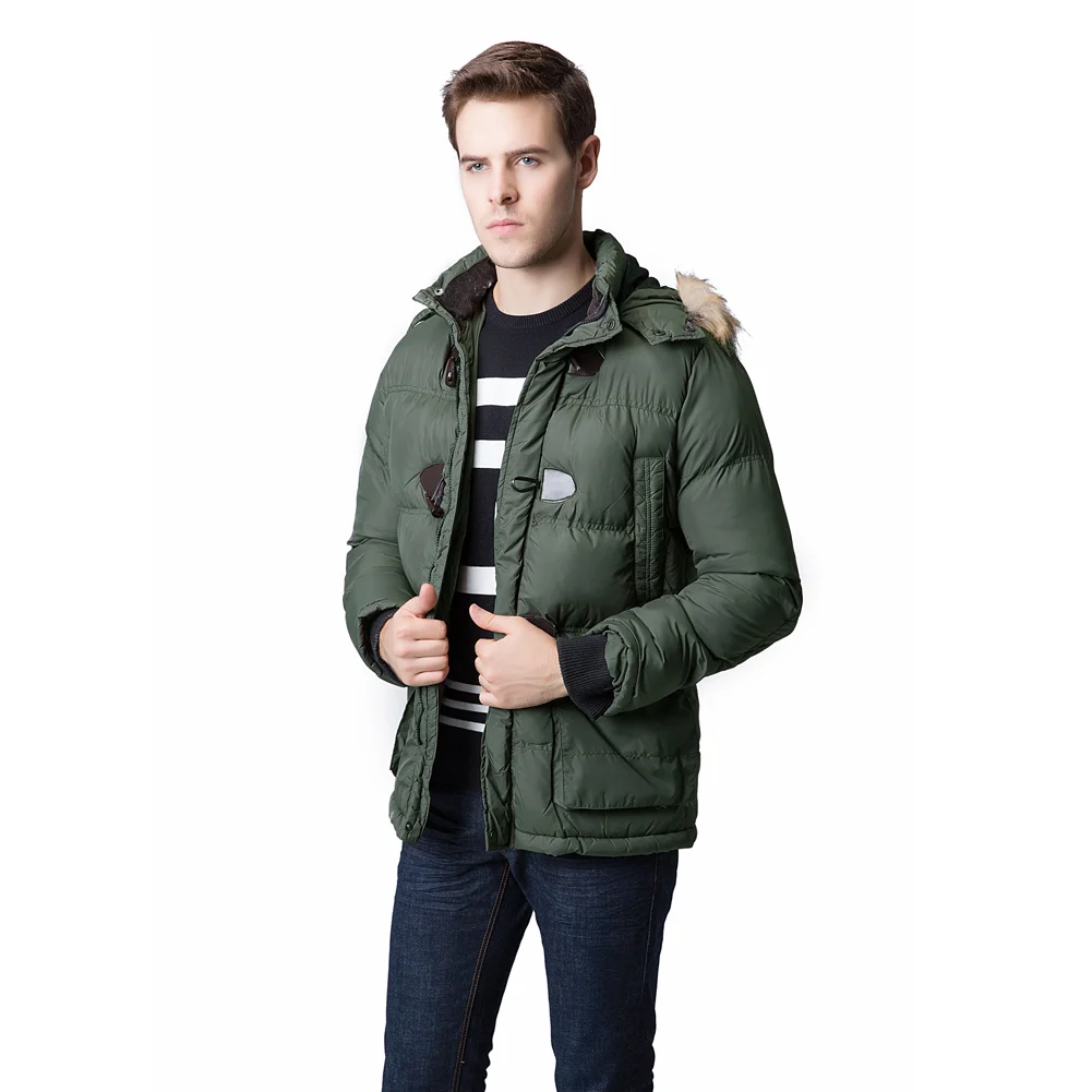 Мужские зимние толстые теплые парки 2020 модный съемный капюшон из искусственного