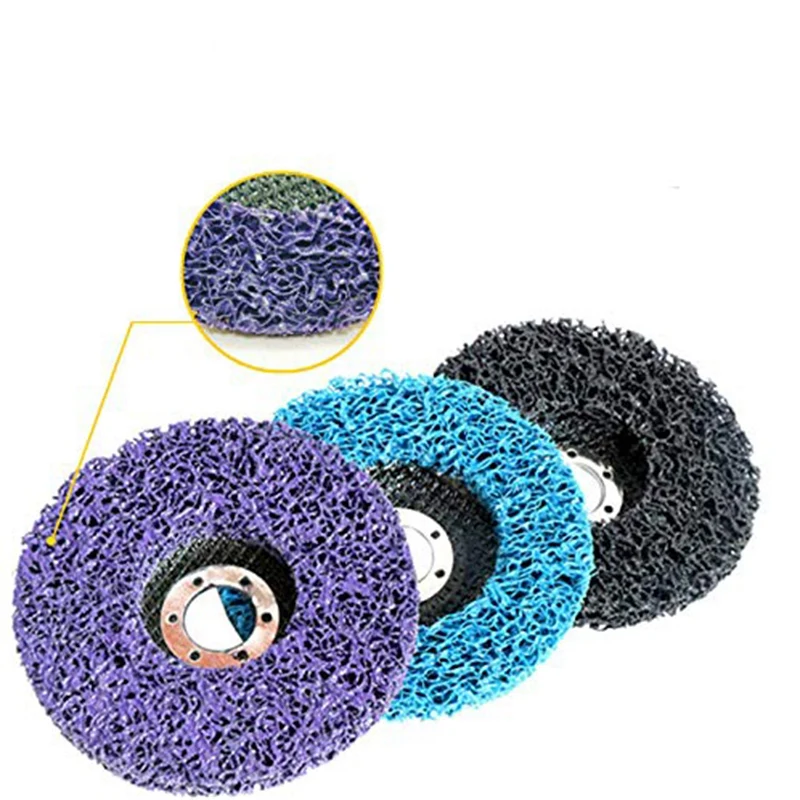 

Strip Discs 5 Pack 4-1/2 Inch x 7/8 Inch Poly Strip Wheel Disc Quick Change Clean and Remove Paint, Rust and Oxidation