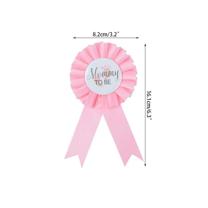Baby Shower Синий Розовый значок мама папа чтобы быть значком для маленьких девочек и