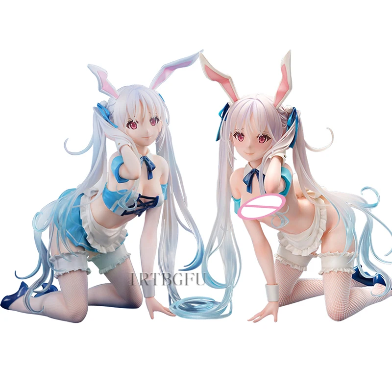 

24cm Native BINDing Chris Aqua blue 1/4 Anime Figure Adults Bunny Girl Collection PVC Action Figure Desktop Model Toys Doll Gift