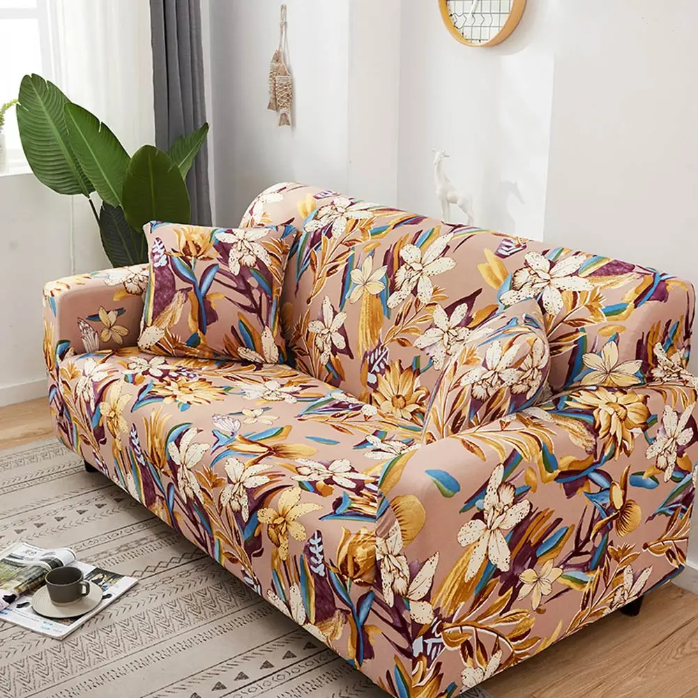 

Svetanya Stretch Sofa Cover 1234 L Shape Slipcovers Printed Couchs Case