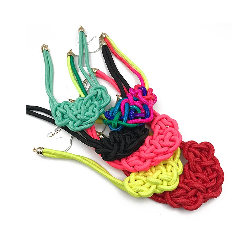Женский Плетеный китайский узел из хлопчатобумажной веревки ручной работы