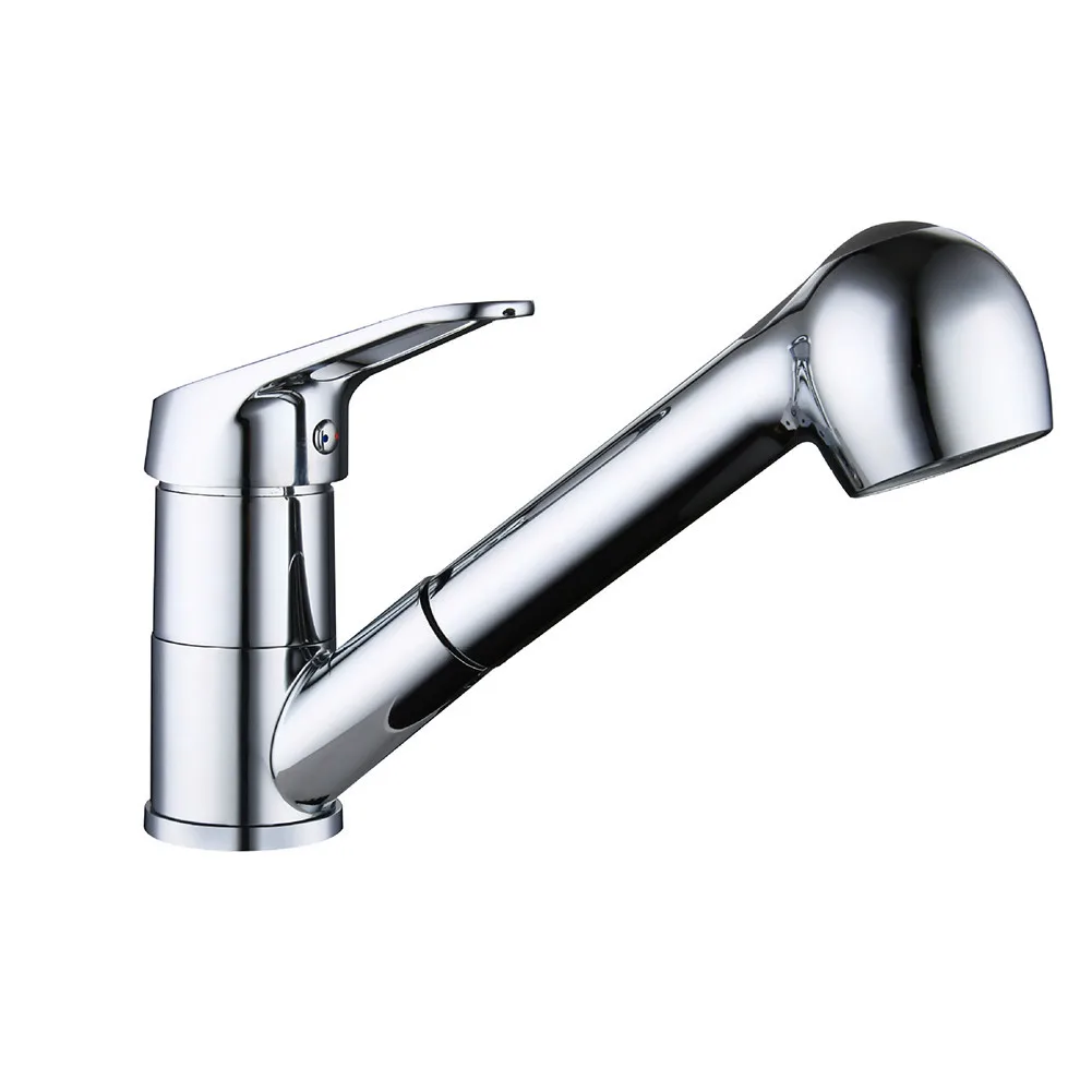 Выдвижной смеситель для раковины кухонный кран из цинкового сплава поворотный