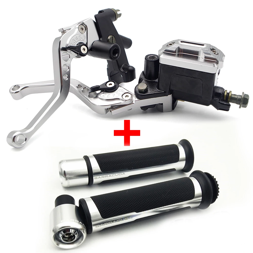

Motorcycle Break Clutch Lever&Handlebar Grip Accessories For SUZUKI bandit 1200 tl1000r dr 350 samurai burgman 125 gsx600f