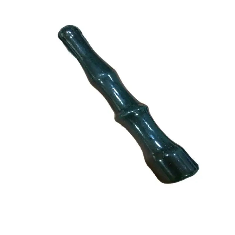 

Chinese Hand-Carved Natural Hetian Jade Blue And Green Jade Smokeholder