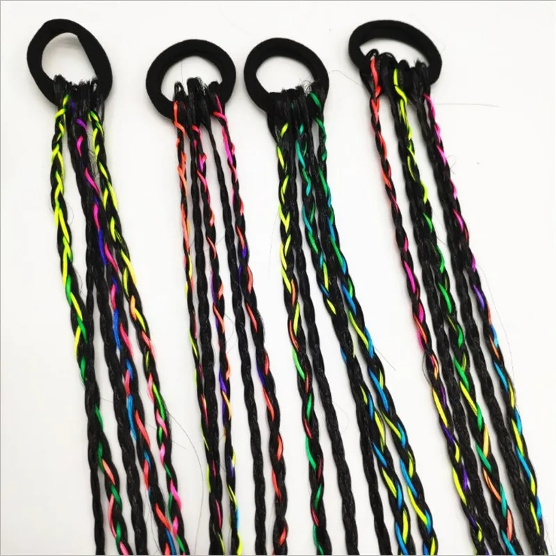 Красочные детские парик оплёточный станок на голову эластичная повязка для