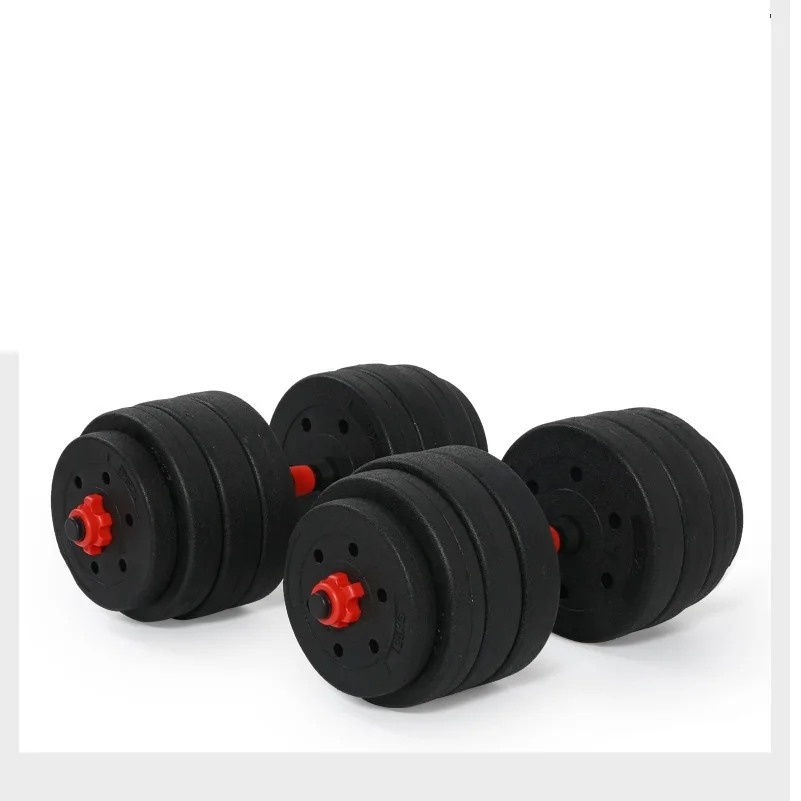 

20KG /44LB Adjustable Dumbbell Weight Set Weights plastic cover Gym Workout Environmentally Men'S Fitness Dumbbells