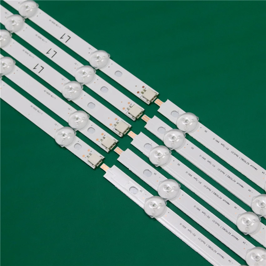 LED TV Illumination Part For LG 42LN6138 42LN610V 42LN613S Bars Backlight Strips Line Ruler 42&quot ROW2.1 Rev 0.01 L1 R1 R2 L2 | Лампы и