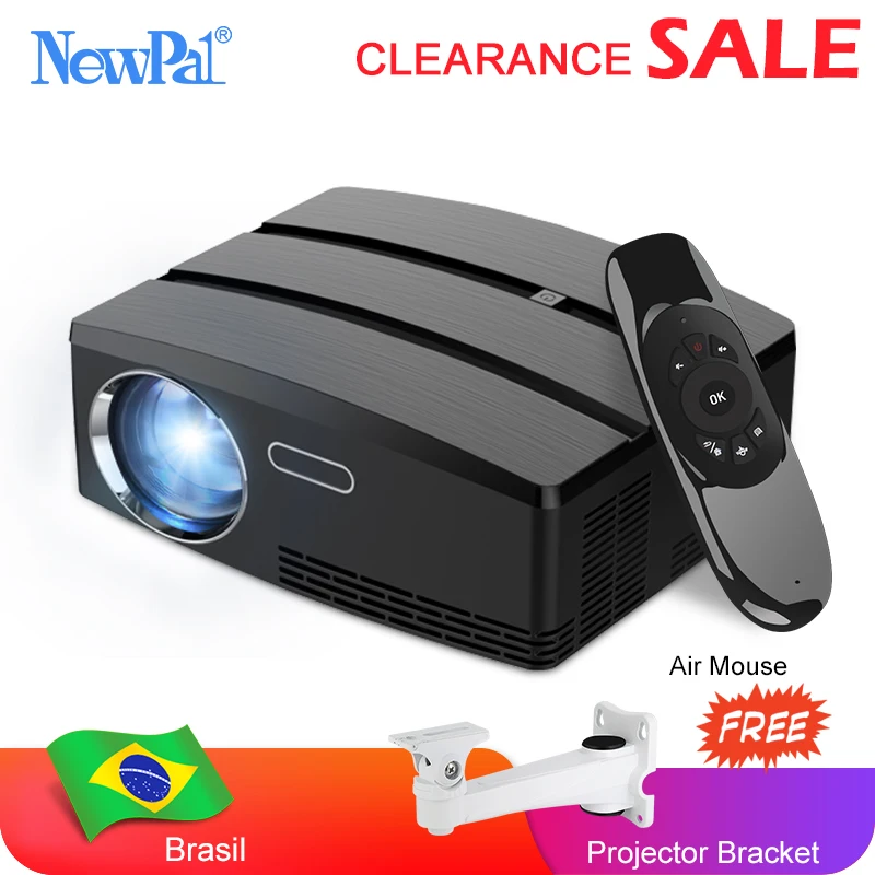 Мини проектор домашний кинотеатр Android Wifi 3D HD светодиодный с HDMI USB VGA AV порт зазор