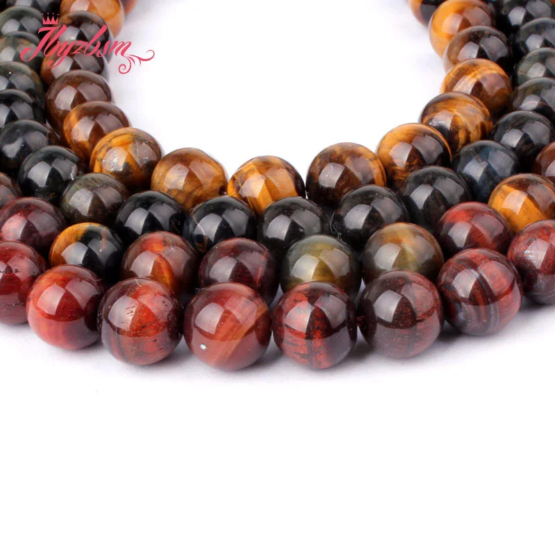 10 мм круглые желтые красные синие разноцветные бусины из натурального камня