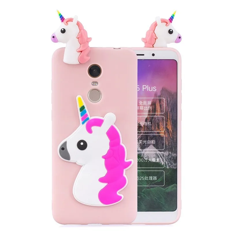 3D единорога панда кактус мягкий TPU чехол для Xiaomi mi A1 A2 Lite A3 mi 9t Red mi 7 6A 4X S2 Примечание 8 7 6 5 5A Prime 4 4X K20 Pro Чехол