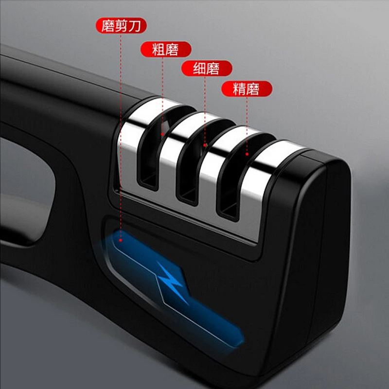Ножеточка 4 в 1 точилка для ножей и ножниц Алмазное покрытие тонкая лезвия из