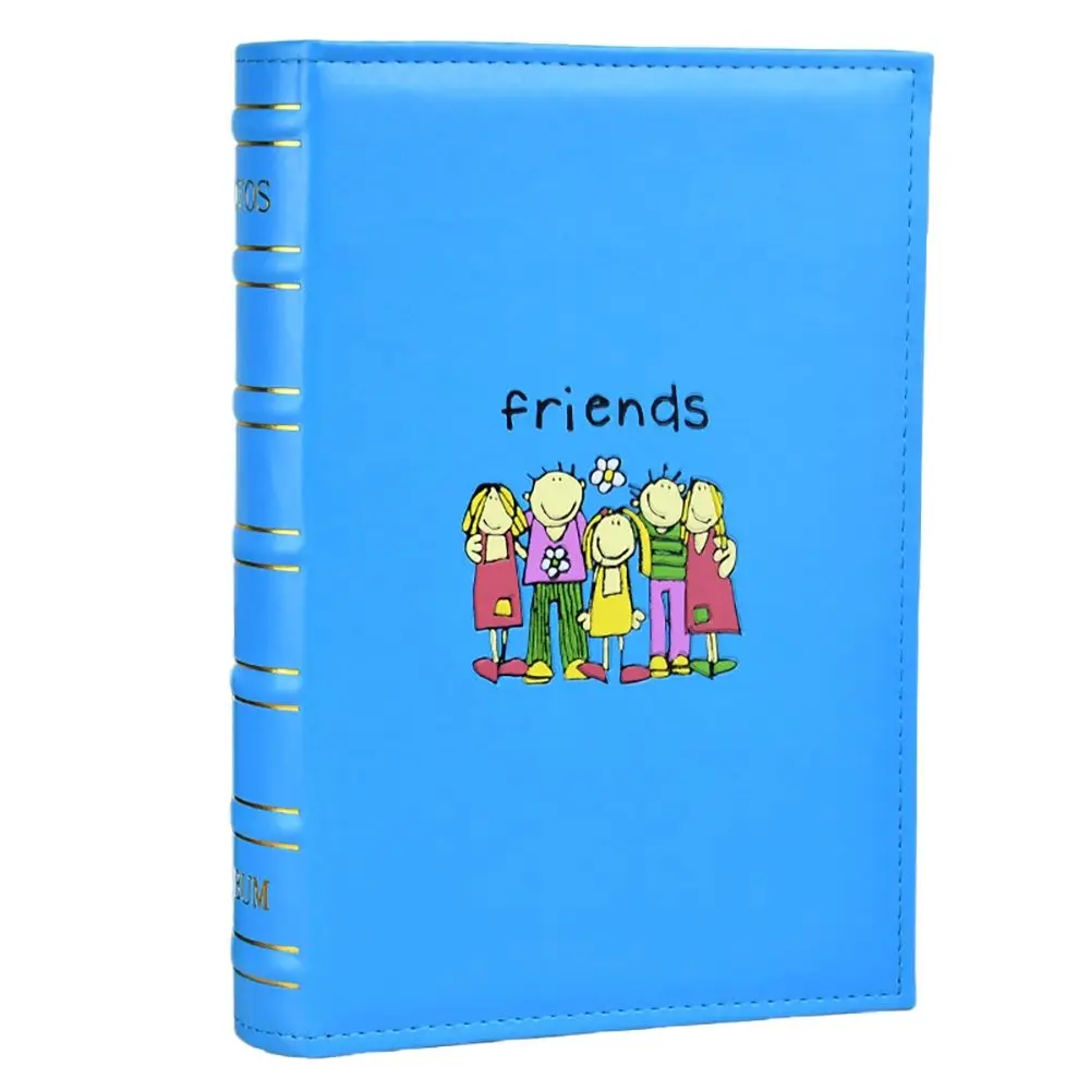 

7-Inch 200 Photos Album Retro Large Capacity Insert Photo Album Stamp Favorites Couple's Albums Baby Memory Book Holiday Gift