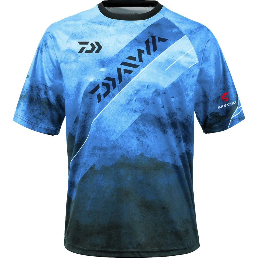 

2021 Comfortable Daiwa Men Fishing Clothing Short Sleeve Summer Fishing T-shirt Breathable Quick Dry DAWA Fishing Clothes