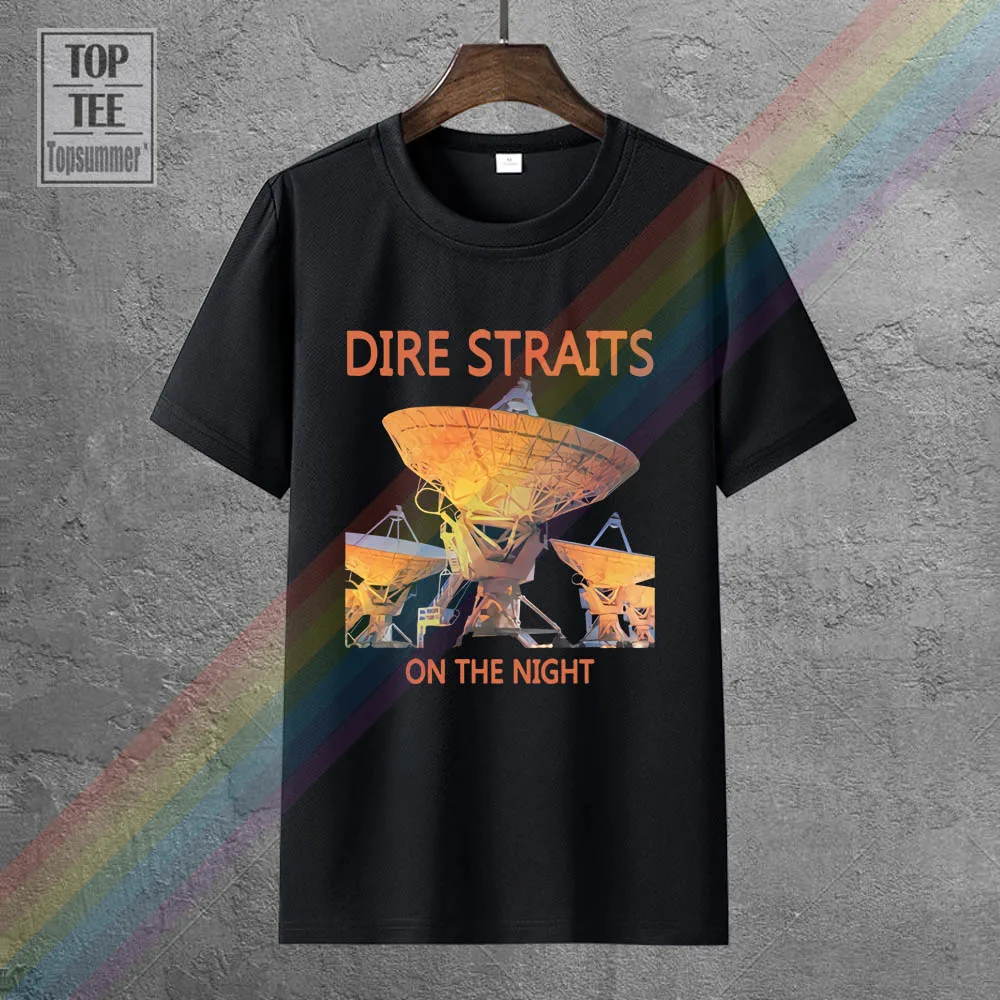 

Dire Straits On The Night 1993 Black T Shirt 100% Cotton Sizes S 3Xl Men T Shirt Short Sleeve Round Neck Newest 2018 Fashion