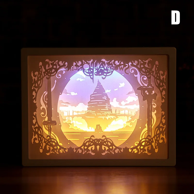 

Art Decoration 3D Paper Carving Light Lamp LED Gift for Home Bedroom Bedside ADW889