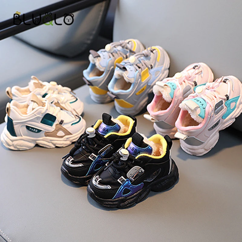 Кроссовки детские из бархата на осень/зиму | Детская одежда и обувь