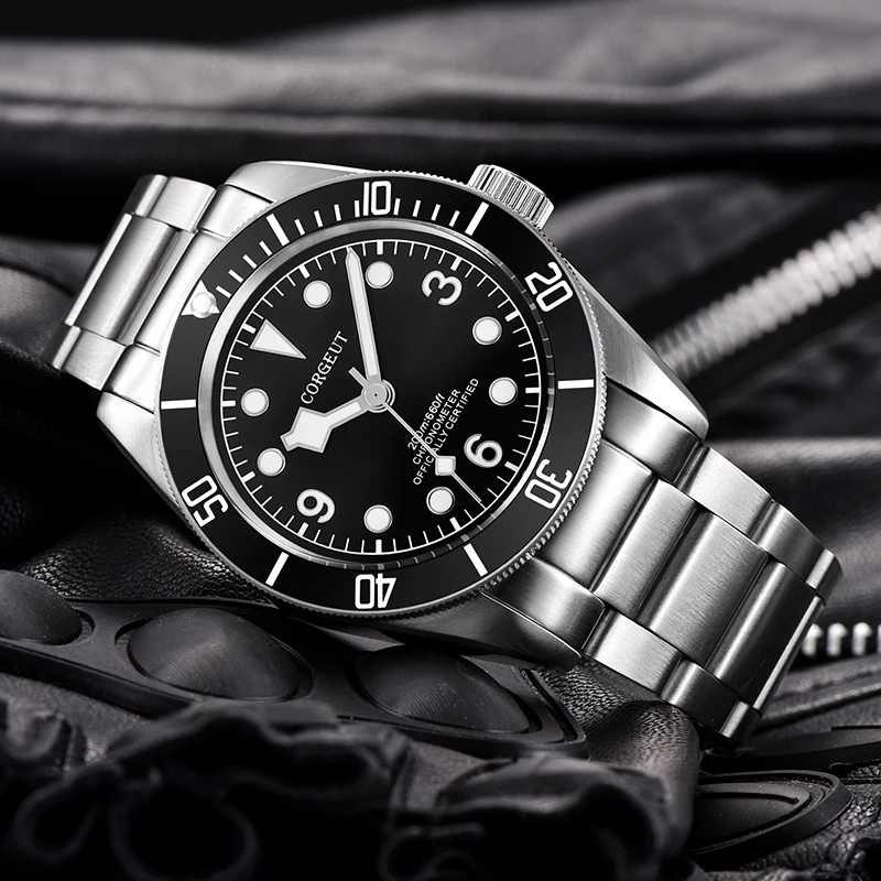 

Corgeut 41mm Men's Watch NH35 Miyota Luxury Sapphire Lume Automatic Military Sports Swim Waterproof Mechanical