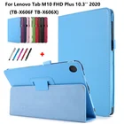 Чехол-книжка для Lenovo Tab M10 FHD Plus, TB-X606F X606X 10,3, кожаный, с подставкой