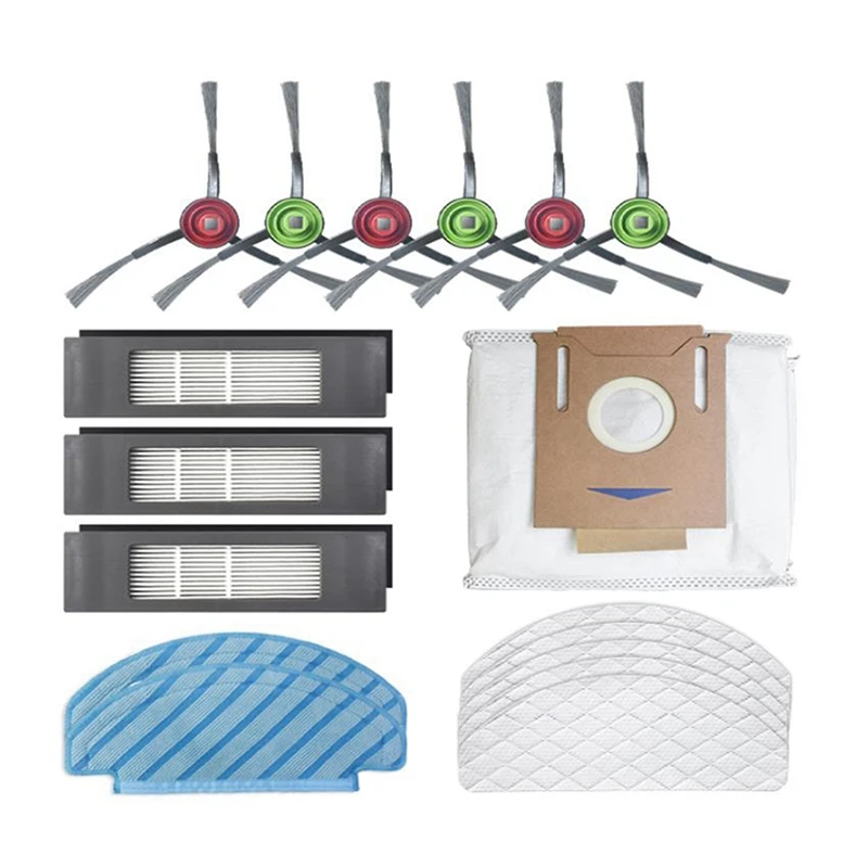 

5Pcs Dust Bags for ECOVACS OZMO T8/T8AIVI/& 1set Side Brush Disposable Cleaning Mop Dust Bag