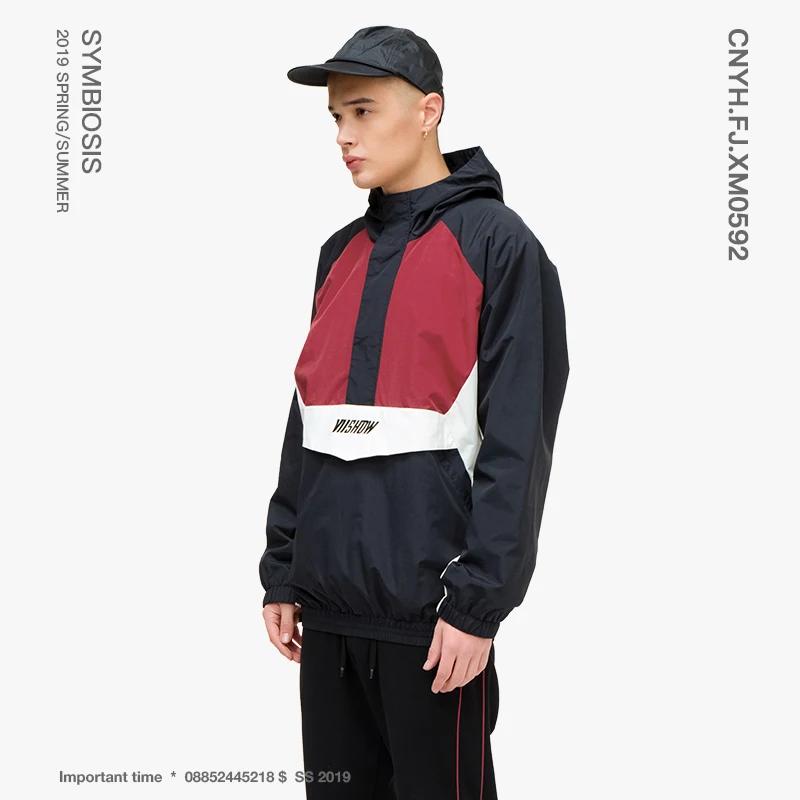 Viishow уличная Мужская куртка с капюшоном брендовая стеганая одежда новинка 2019