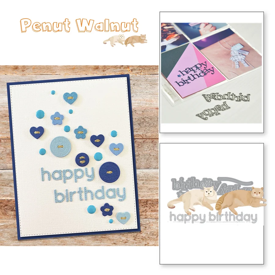 Слова благодарности металлические Вырубные штампы трафареты для скрапбукинга