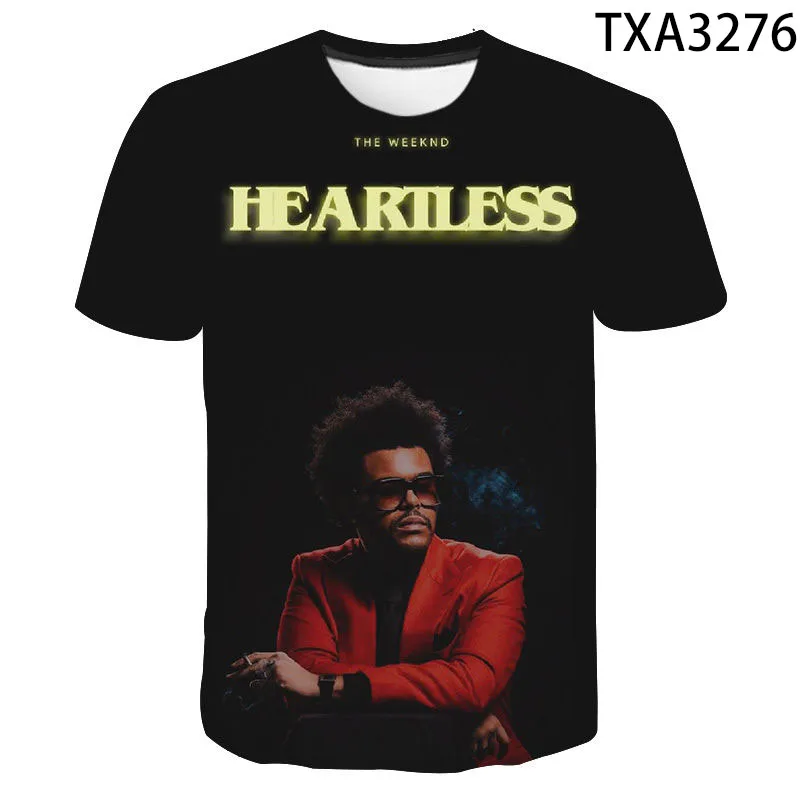 

The Weeknd 3D Printed T-shirt Men Women Summer Casual Short Slevee Cool T-shirt Hip Hop Streetwear Oversized Tee Tops