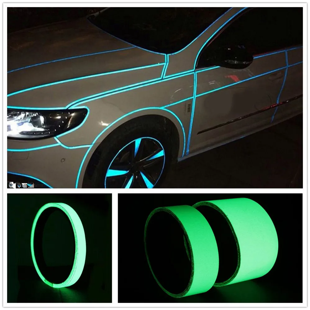 Автомобильная светящаяся лента ночной безопасности для Porsche 918 Cayman Boxster 919 718 GT3 Macan