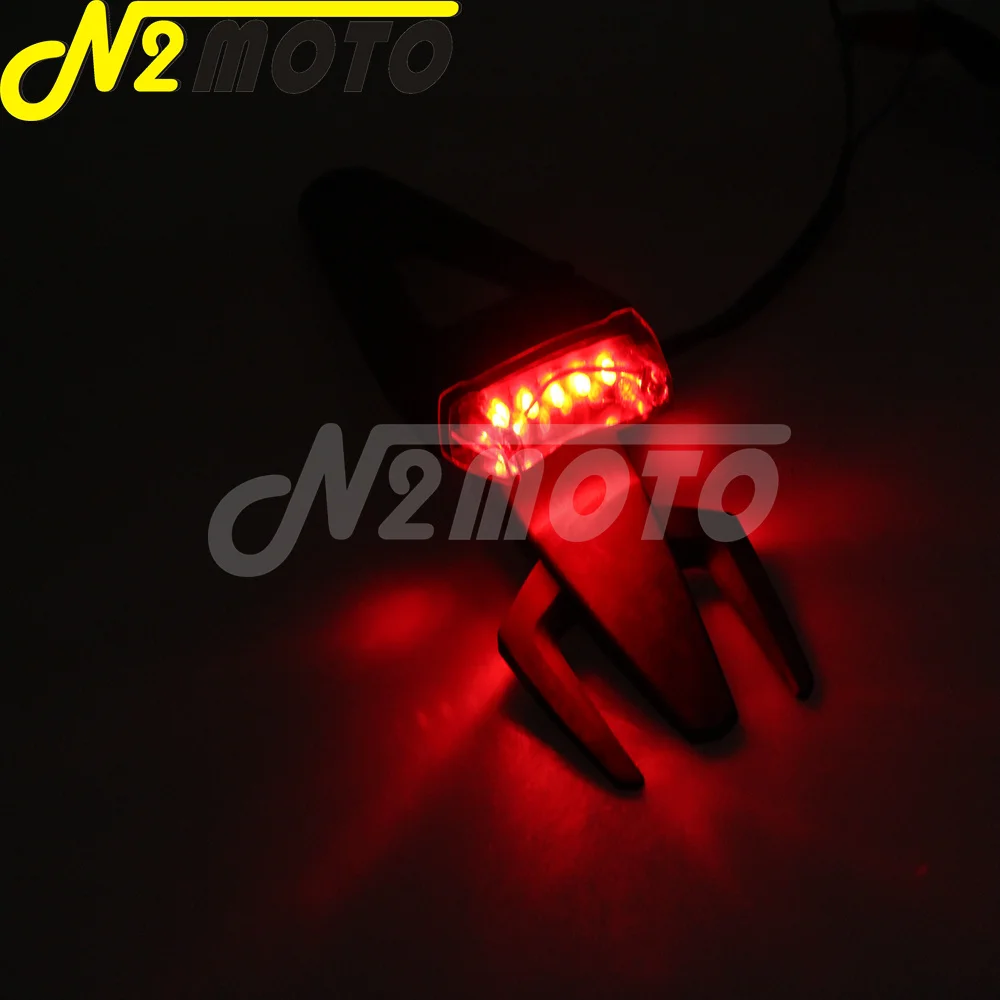 Красный светодиодный тормозной фонарь для мотоцикла задний Honda KAWASAKI KLX DRZ DRM