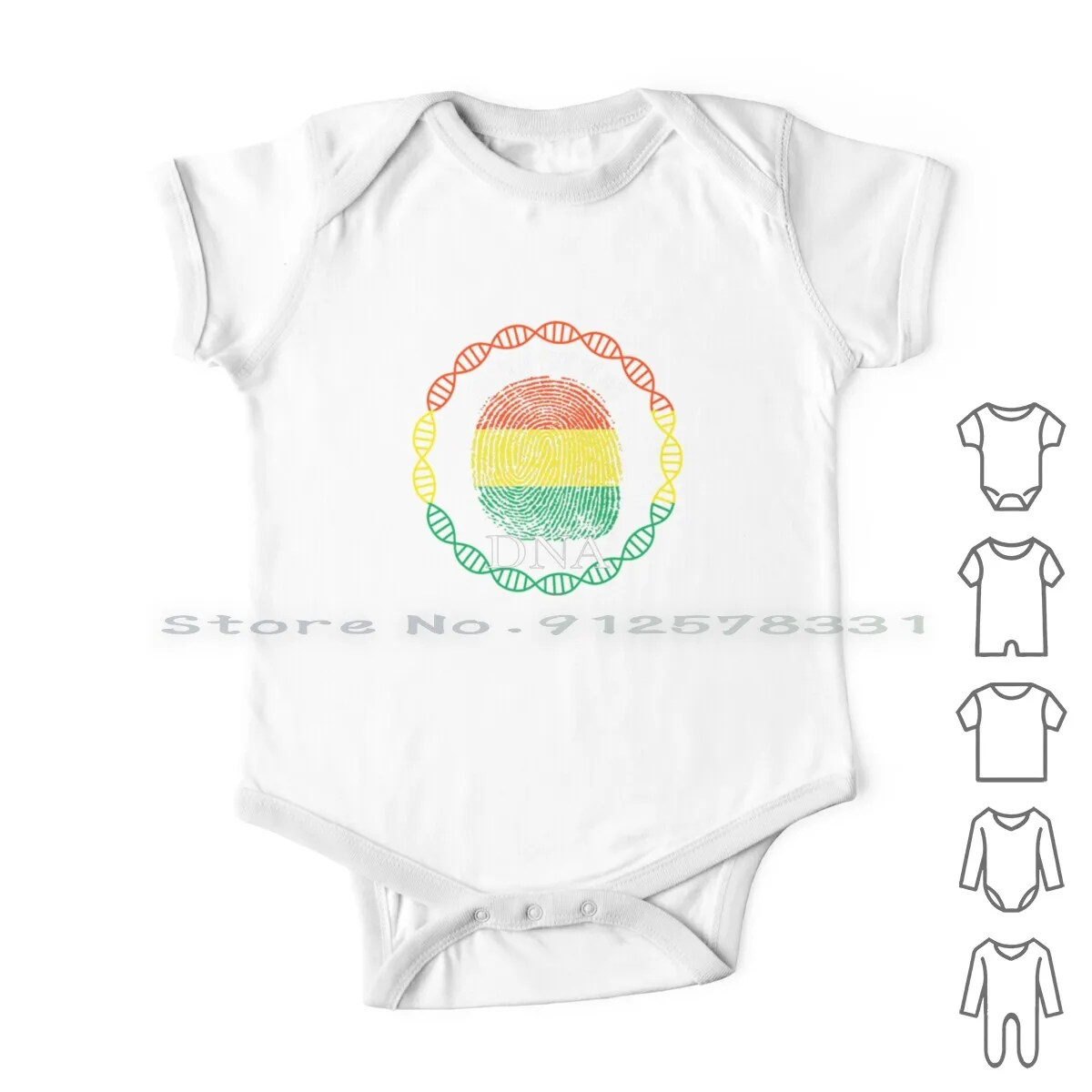 

Bolivia Its In My Dna-Bolivia Bolivian Flag In Thumbprint Newborn Baby Clothes Rompers Cotton Jumpsuits Bolivia Flag Christmas