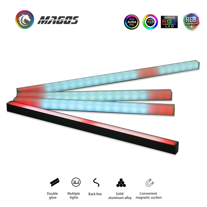 Симфония ПК RGB полоса освещения шасси Магнитный D 40 см загрязнения атмосферы 5V ASUS