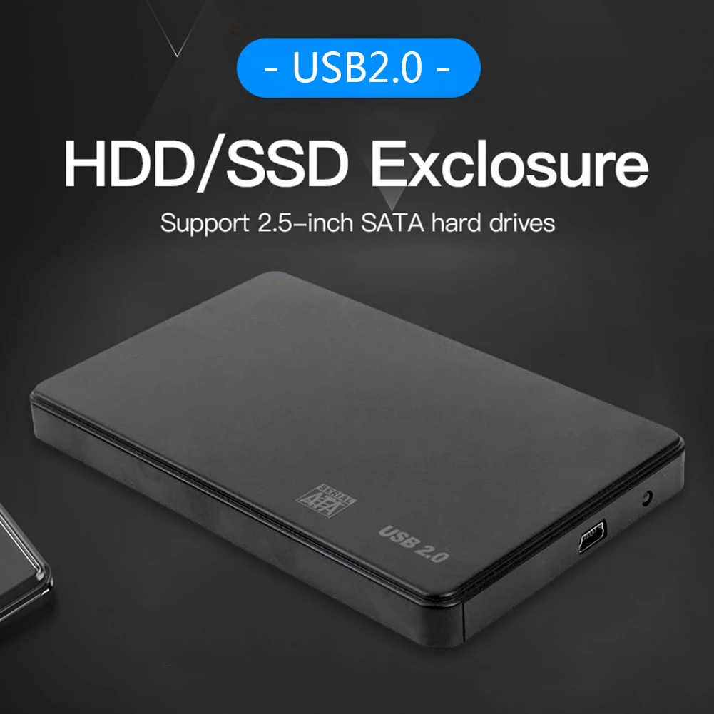

Внешний пластиковый чехол для жесткого диска 2,5 дюйма, SATA, SSD, HDD, 3 ТБ, USB 2,0/3,0