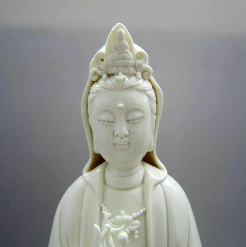 26 5 см */китайский фарфор Dehua kwan-инь Гуаньинь Sest и статуя |