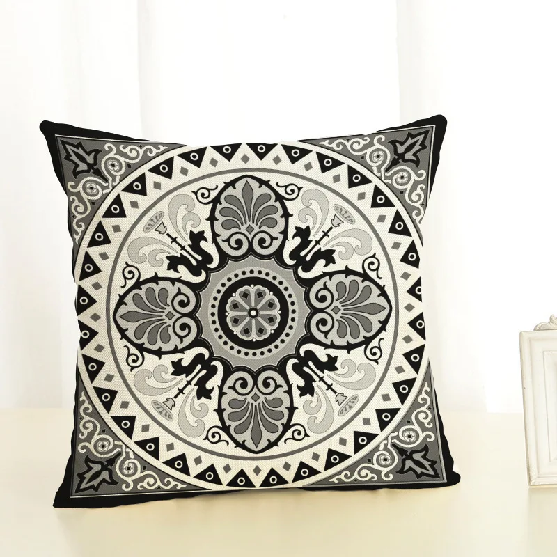 45*45 см Хлопковый чехол для подушки в полоску с принтом домашний декор мягкий