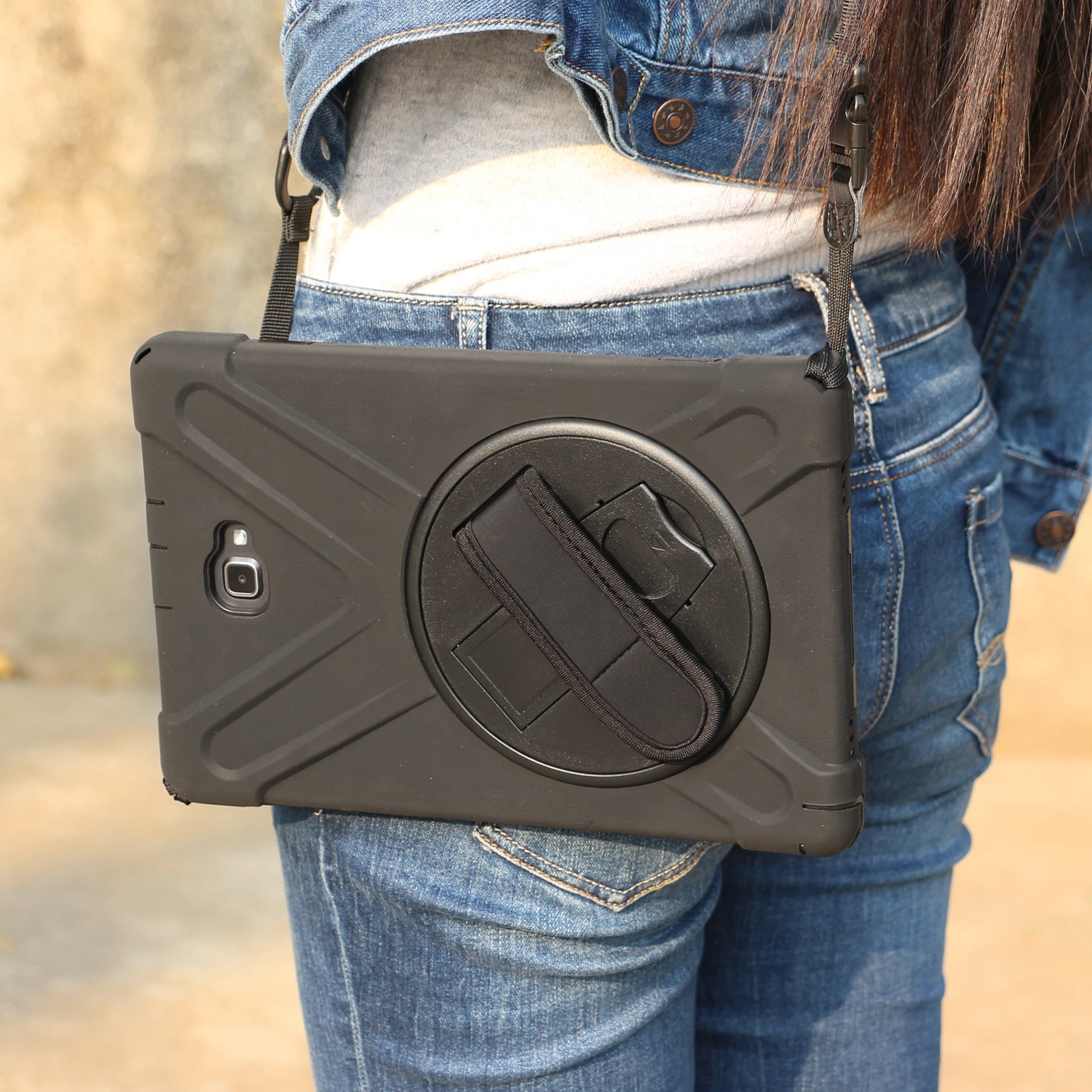 

Case for Samsung Galaxy Tab A 8" T380 T387 T385 2018 tablet Kids skin Safe Shockproof Armor hard cover+ Hand Strap & Neck Strap