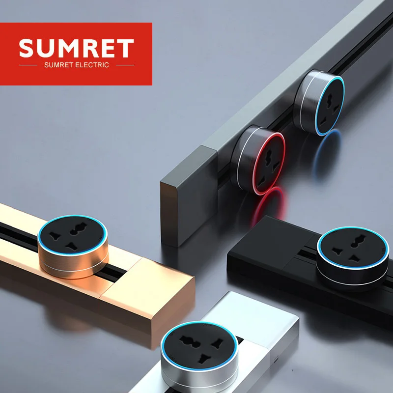 

100 см электрическая дорожка с 5 розетками, съемная скользящая универсальная розетка для ЕС, Великобритании, США, скрытая настенная розетка 110...
